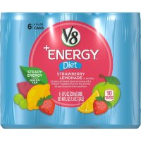 V8 다이어트 스트로베리 레모네이드 8oz 6ct Natural Energy from Tea Diet Strawberry Lemonade