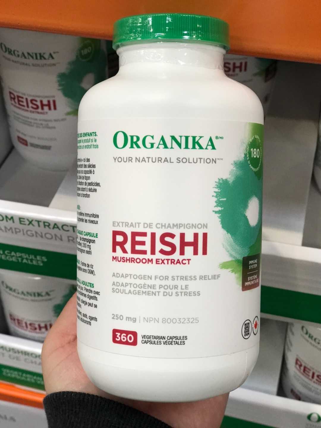 <b>오가니카</b> 동결건조 영지버섯 추출물 250mg