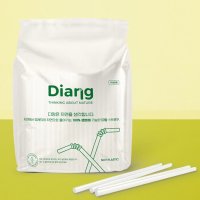 국내생산 자연분해 착한빨대 300개 일반커피용 카페 DIANG STRAW