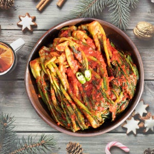 쪽파김치5kg+갓김치5kg 혼합세트