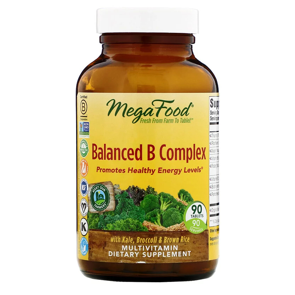 MegaFood <b>메가푸드</b> 복합 <b>비타민</b>B Balanced B Complex 90정