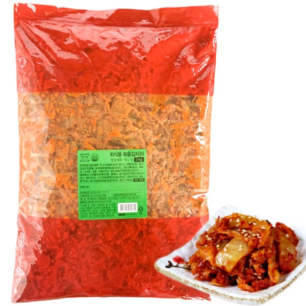 종가집 외식용 볶음김치 3kg 업소용 볶은 맛김치 국산 재료 김치