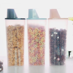 다용도 잡곡통 스파게티 파스타 면 보관케이스 냉장용기 2.2L 3컬러