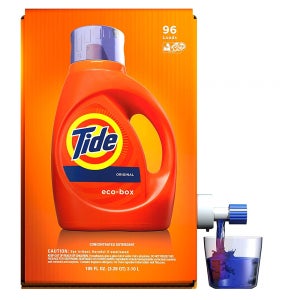 타이드 세탁 세제 3.1L 오리지널 에코 박스 Tide Laundry Detergent Liquid Eco-Box, Concentrated