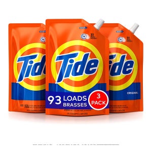 타이드 세탁 세제 1.41L 3팩 오리지널 Tide Laundry Detergent Liquid, Original Scent, HE Turbo Clean