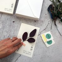 셀프청첩장 소량청첩장 소량제작 diy 꽃카드