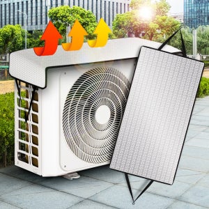 에어컨 실외기절전덮개 열차단 커버 가림막 실외기차양막 차광막
