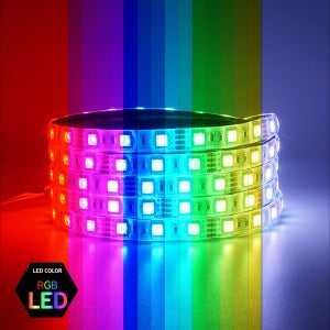SB 12V용 오토바이 자동차 12V용 고급형 밝기향상 5050 3칩 LED바 RGB LED 10cm단위