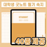 우주팬시 대학생 아이패드 굿노트 속지 서식 양식 필기속지 PDF