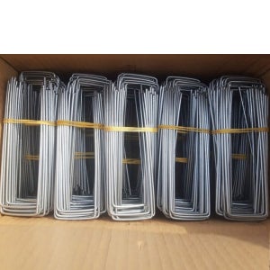 멀칭핀 고정핀 한박스 1000개 아연도금 비닐 부직포 제초매트고정핀 대