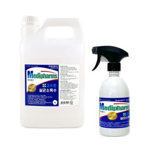 크로바 메디팜스 소독수 대용량 4L+500ml (미산성차아염소산수 HOCL) 코로나 바이러스 예방