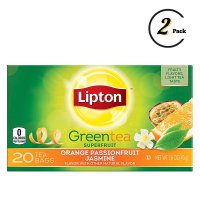 Lipton 립톤 녹차 Green Tea Orange Passionfruit & Jasmine 20티백 45g x2박스