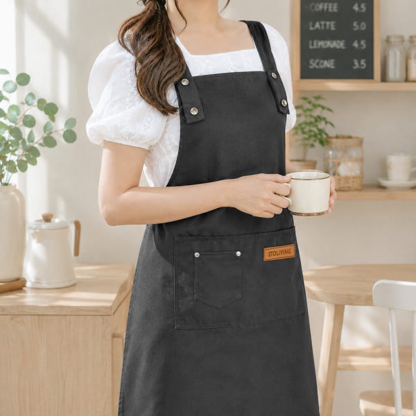 스토리빙 카페 앞치마 업소용 H형 방수 앞치마