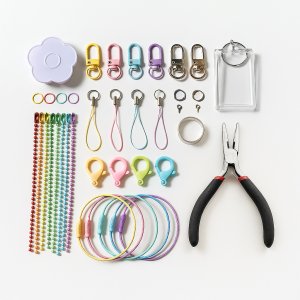 DIY 열쇠고리 부자재 핸드폰 키링제작 자동차키링 만들기재료 키홀더