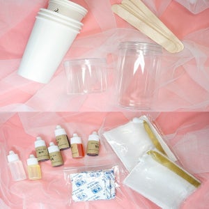 휴대용 미니 천연 비누만들기 DIY 키트 재료 세트 기본구성 투명