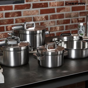 쉐프윈 316커퍼코어 통5중 인덕션 냄비 4종세트
