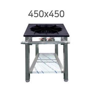 업소용렌지 1구 450x450 간텍기 고화력 식당렌지 2열1구 뚝배기 탕요리