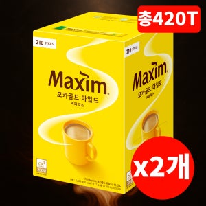 동서식품 맥심 모카골드 마일드 커피믹스 210T x2개