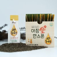 국산 생들기름 스틱 [아침애 한스푼] - 5ml x 15개입, HACCP 들기름