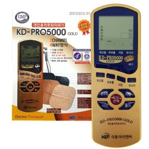 극동 저주파치료기 KD-PRO5000 GOLD 2채널 4패드 충전용