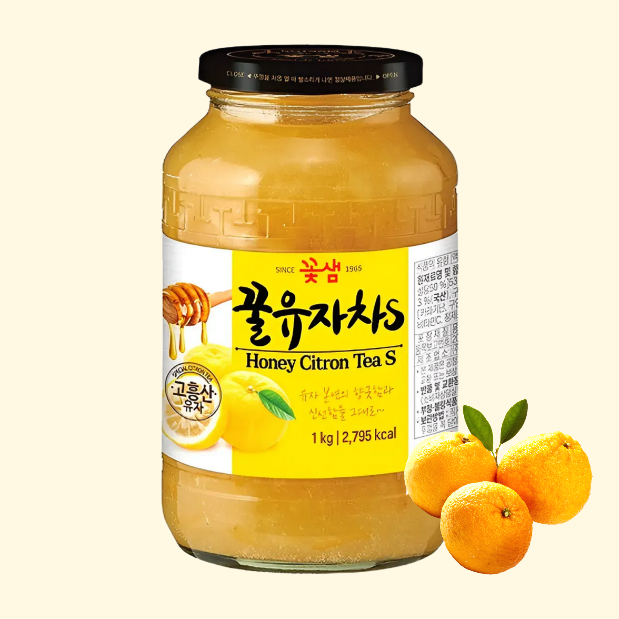 [CJ내일오네] 꽃샘 유자청 꿀유자차S 1kg, 1개