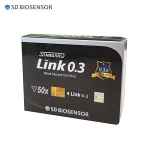 SD 스탠다드 글루코나비 링크 0.3 혈당시험지 50매 측정 검사지 스트립