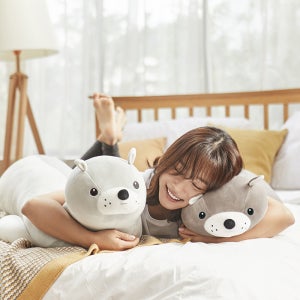 이몽 찹쌀 인형 바디필로우 독도 강치 안고자는 긴 베개 대형 동물 모찌 쿠션