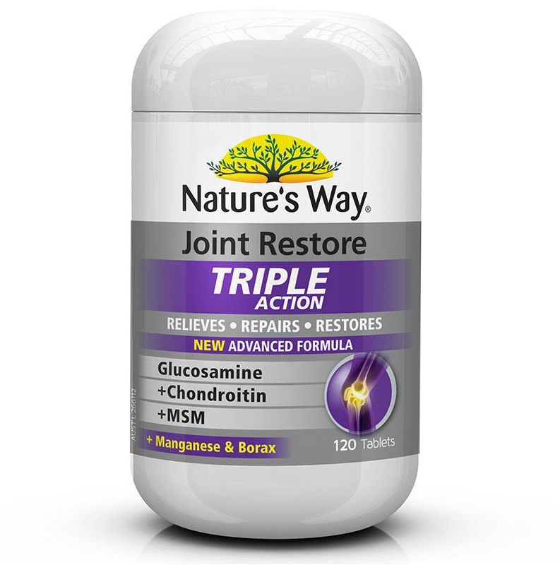 호주 <b>네이처스웨이</b> 관절보조제 글루코사민 120정 <b>Nature’s Way</b> Joint Restore Triple Action 120 Tablets