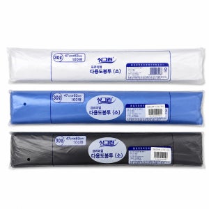 재활용 쓰레기봉투 분리수거 비닐 30리터 100매