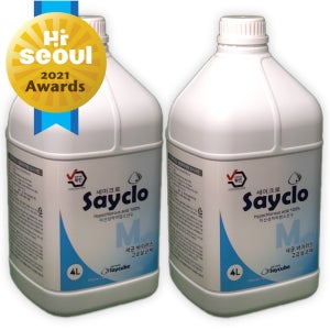 21서울어워드우수상품 세이크로 뿌리는 리필용 다용도 바이러스 방역 살균 소독제 4L 2개