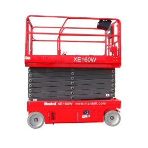 멘톨 고소작업대 렌탈 장비 XE160W 유압식 시저리프트 (작업높이 16m, 적재중량 230kg)