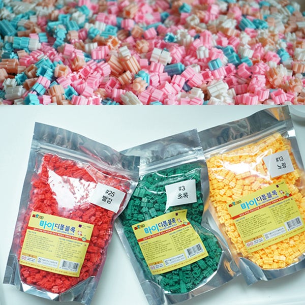 mytoys 마이디폼블럭 8mm 1000개 대용량 리필팩 검정색