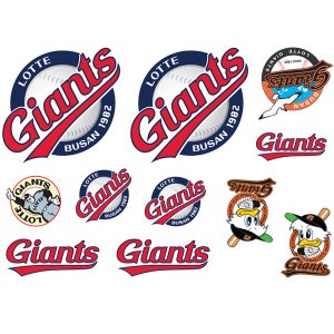 롯데자이언츠 스티커 프로 야구 구단 엠블램 스티커