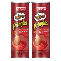 Pringles 포테이토 칩 케첩 5.50oz 2팩 Potato Chips Ketchup