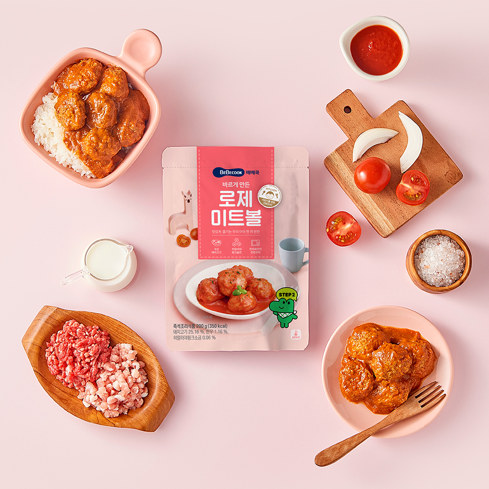 베베쿡 바르게 만든 로제미트볼 제품 이미지