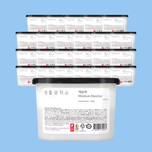 생활공작소 대용량제습제 화장실 옷장제습제 습기제거제 24개