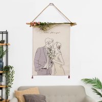 디어드로잉 패브릭포스터제작 집들이 결혼선물 대형드로잉 포스터
