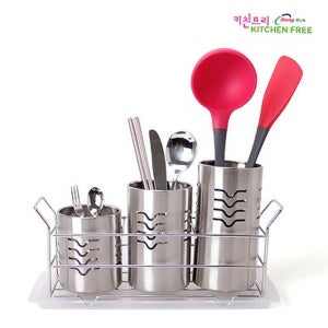 키친프리 다용도 수저통 3P