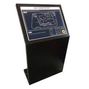 L자형 스텐드 촉지도 / 장애인 점자 종합 안내 촉지 표지판 촉지판