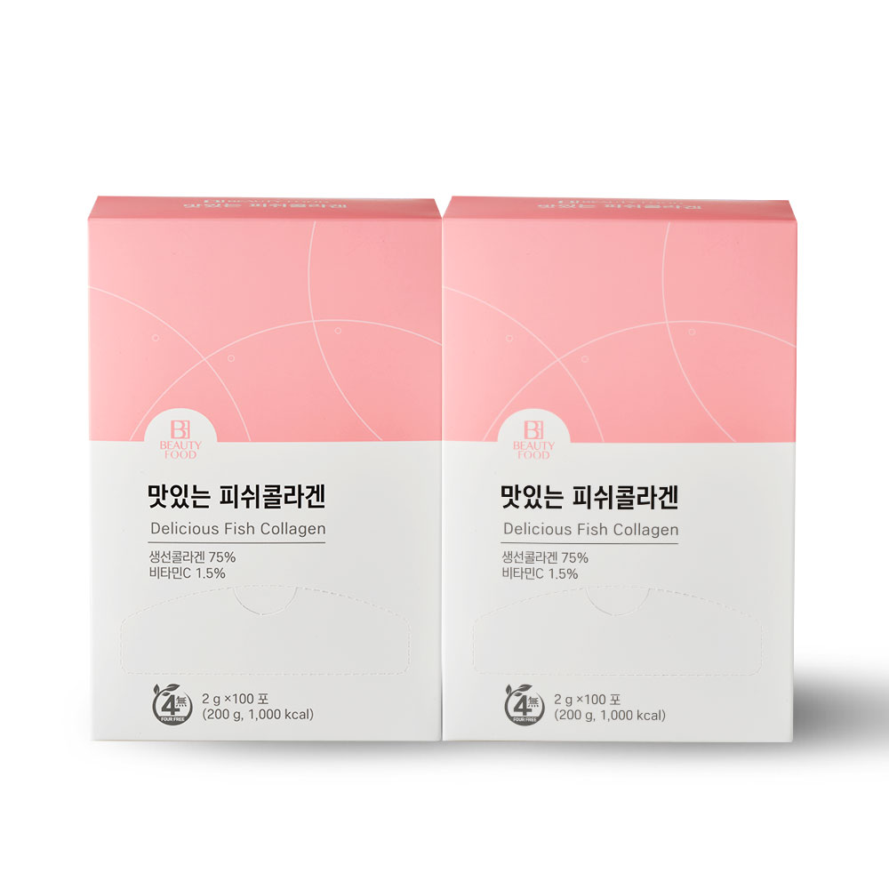 비타민하우스 맛있는 저분자 피쉬 어린 콜라겐 펩타이드 100포, 2개