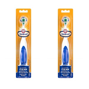 암 앤 해머 칫솔 2개 스핀 브러쉬 클래식 클린 (색상랜덤) Arm & Hammer Spinbrush Classic Clean Powered