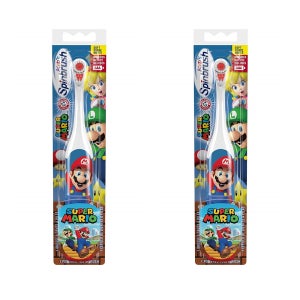 암 앤 해머 전동 칫솔 스핀브러쉬 키즈 마리오 2개 Arm & Hammer Kid’s Spinbrush Super Mario Powered