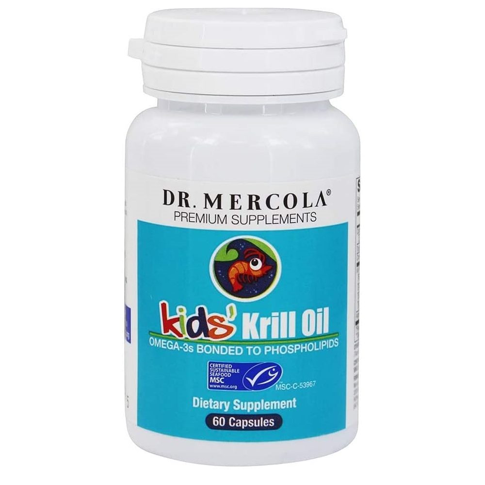 Dr. Mercola <b>닥터머콜라 키즈</b> 크릴오일 60 캡슐