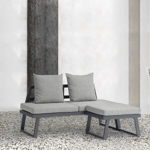 스톰 3인 소파 알루미늄 야외용 테라스 카페 식탁 정원 야외 의자 세트