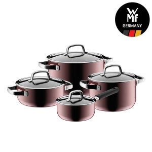 WMF 퓨전테크 미네랄 냄비 4종 세트 로즈쿼츠(16편수,20L,20H,24H)