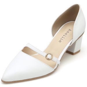 아멜리에 Kathleen 여성 소가죽 사이드오픈 스트랩펌프스 AM201087