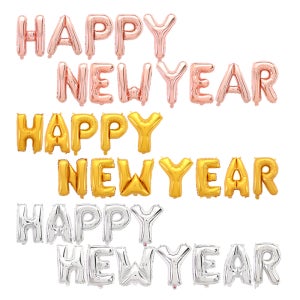 [피앤비유니티] HAPPYNEWYEAR 호일풍선인기단어 생일파티용품 생일장식 파티장식 은박풍선 호일풍선