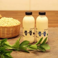 콩국수 백태콩물+우뭇콩물 500mL2EA맷돌로 직접 갈아만든 순수하고 진한 순진콩물 콩국