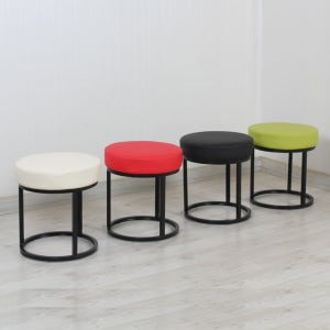원형쿠션스툴 두꺼운방석 편한의자 다용도 편의점 음식점 간이의자
