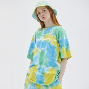 물나염 정글투어 타이다이 워싱티셔츠 루즈핏 남녀공용